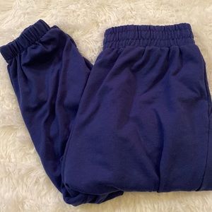 blue sweatpants